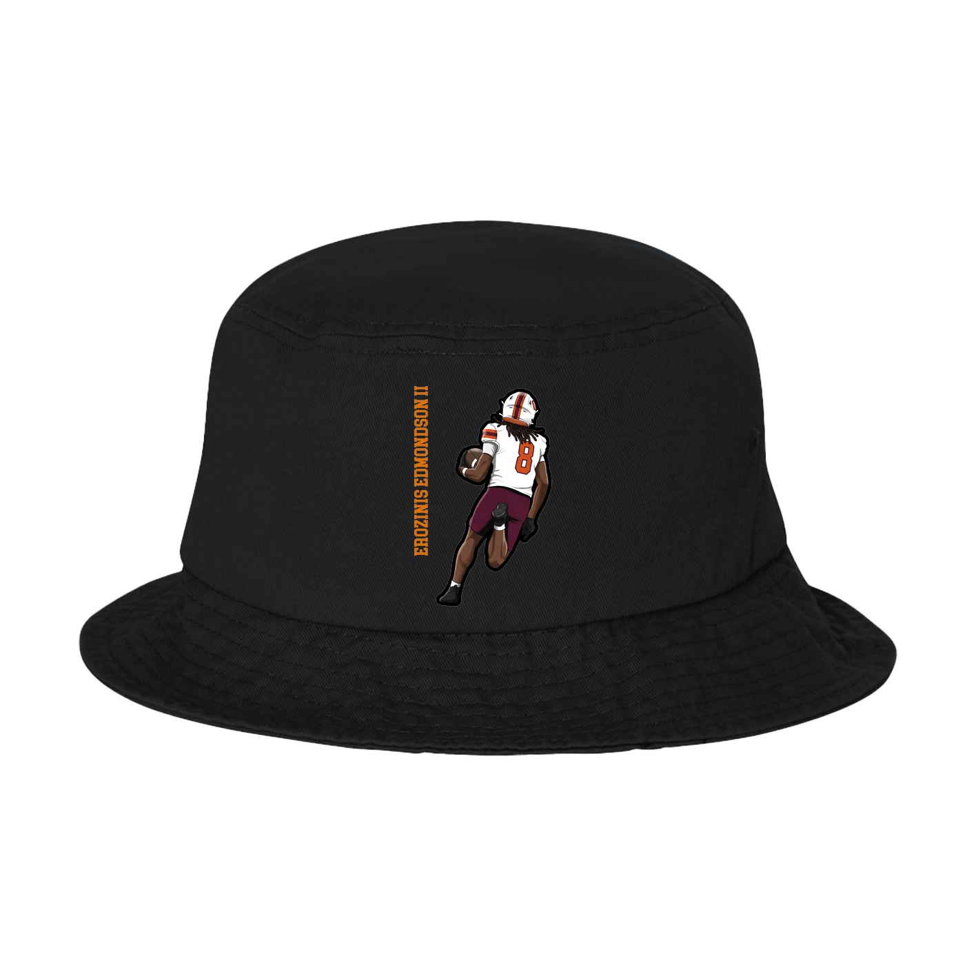 Bucket Cap — Name Vertical in Black