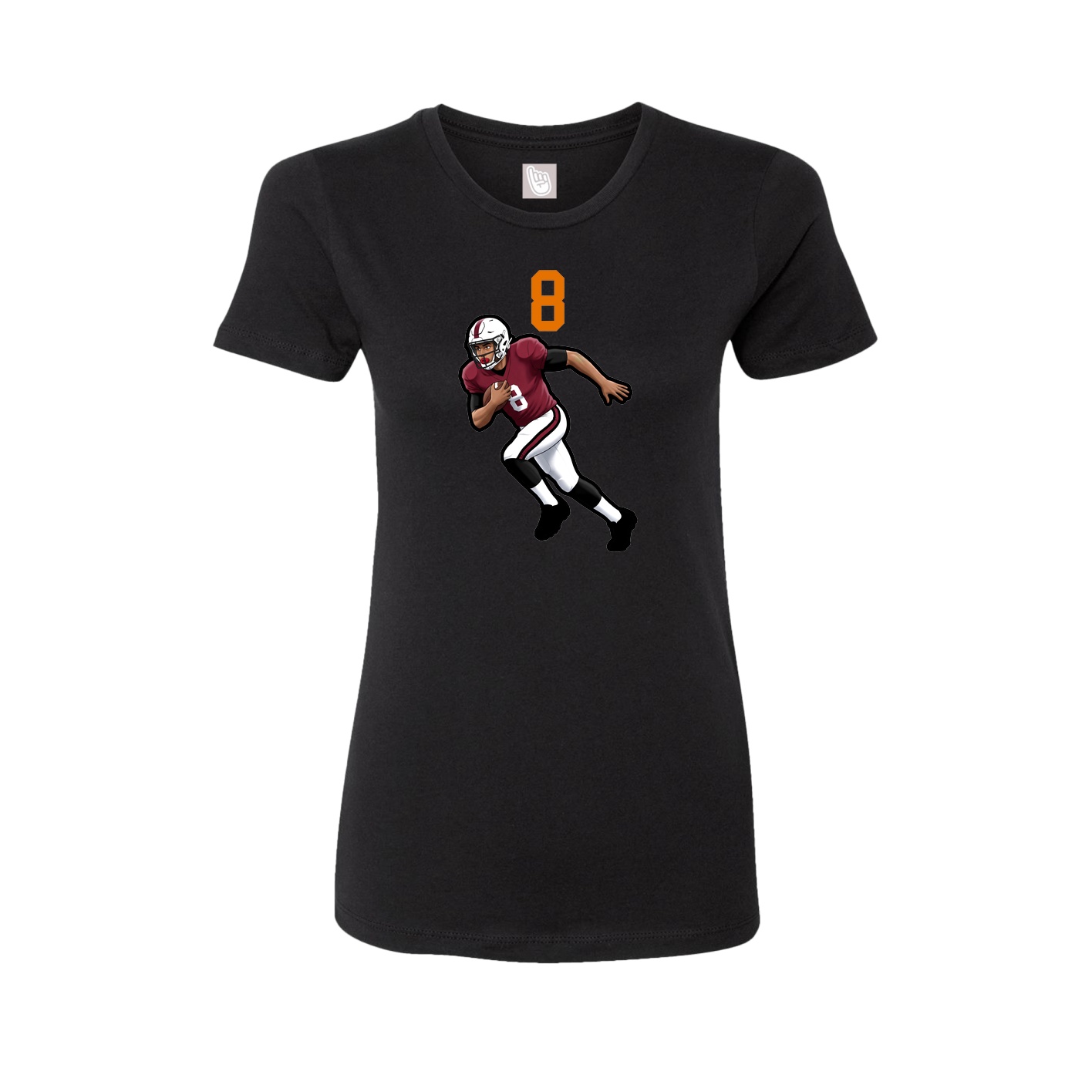 Womens Tee — Number Top in Black