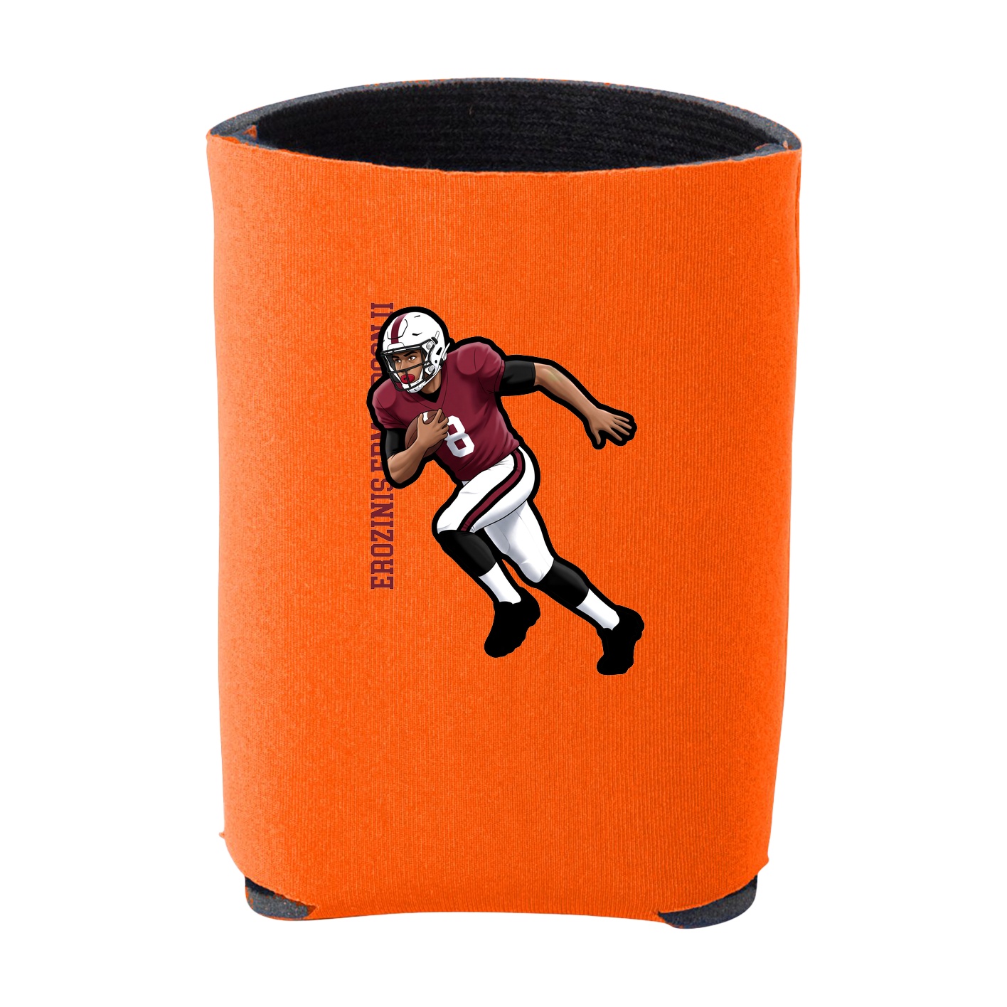 Can Holder — Name Vertical in Orange