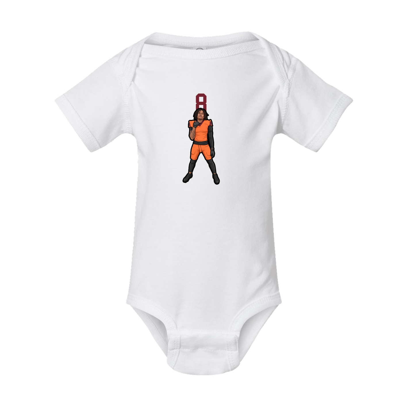 Baby Onesie — Number Top in White