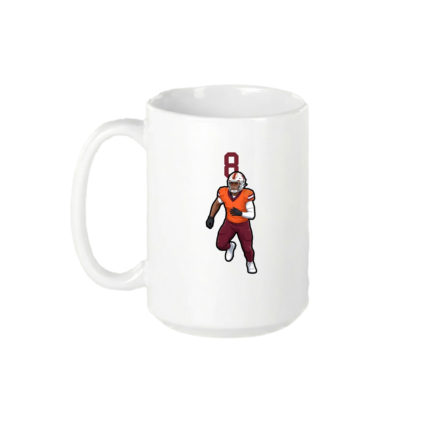 15oz Coffee Mug — Number Top in White