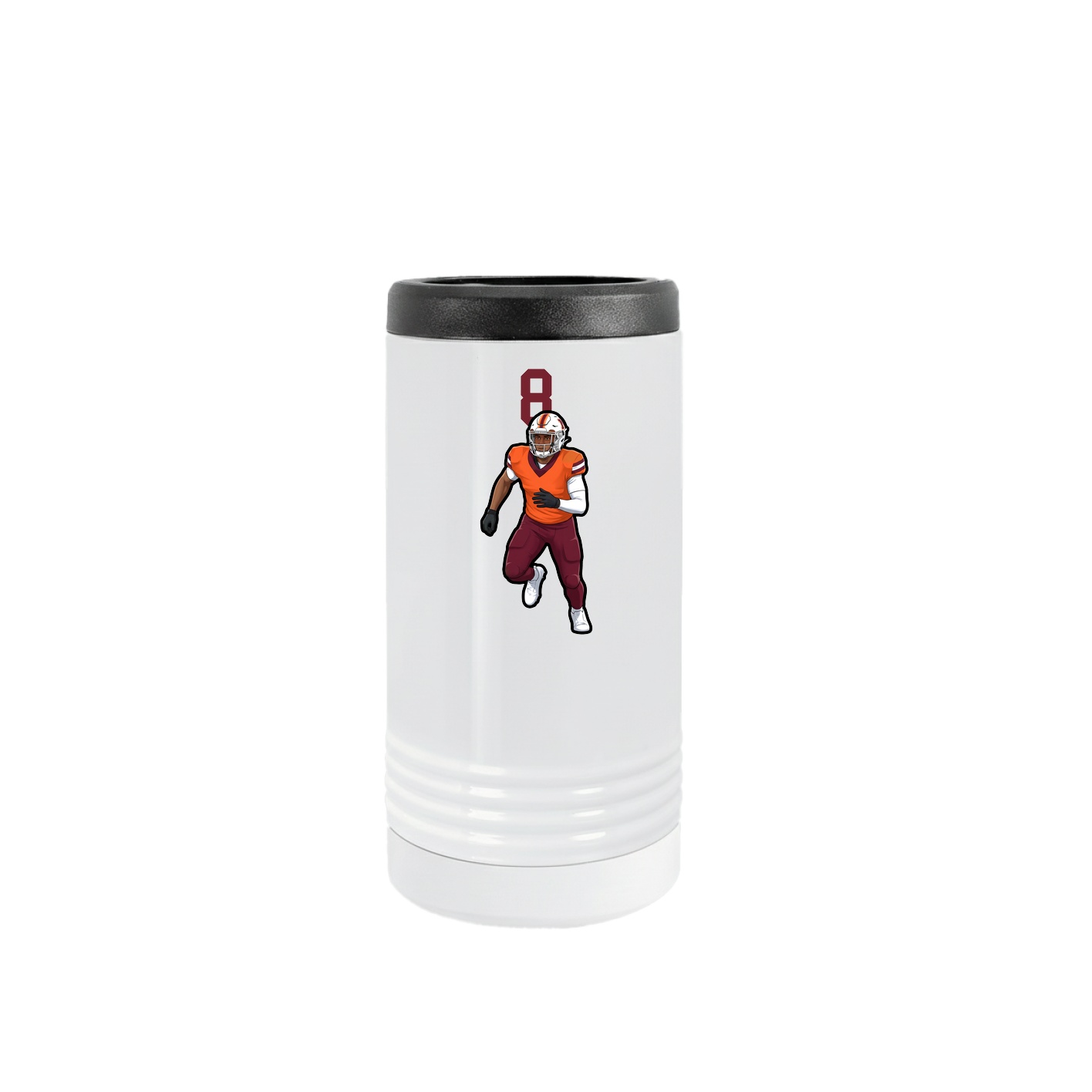 Slim Beverage Holder — Number Top in White
