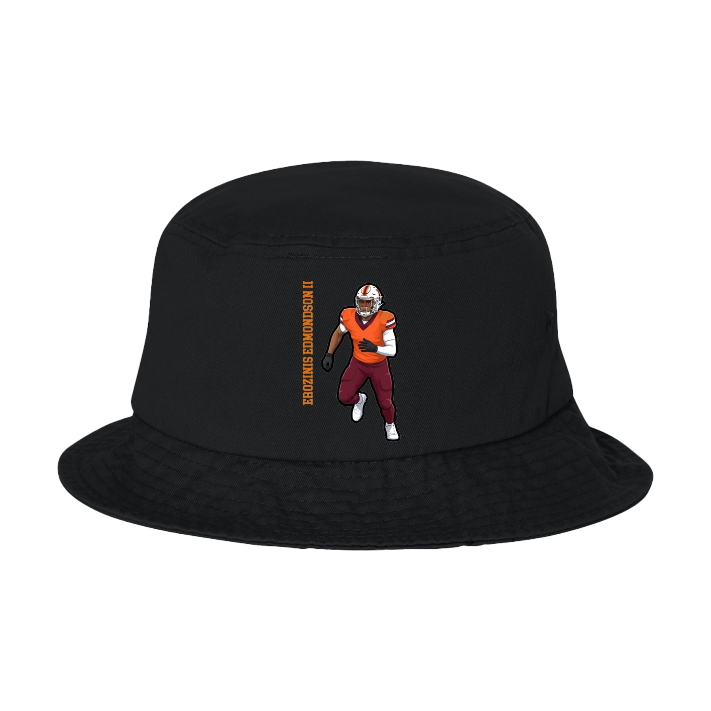 Bucket Cap — Name Vertical in Black
