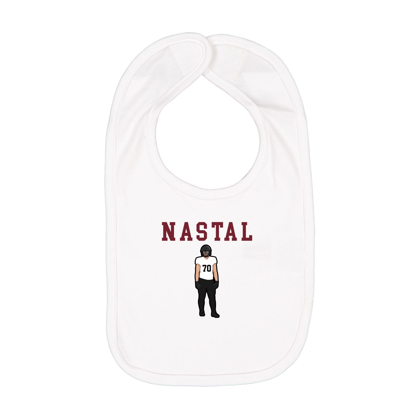 Infant Bib — Shirsey in White