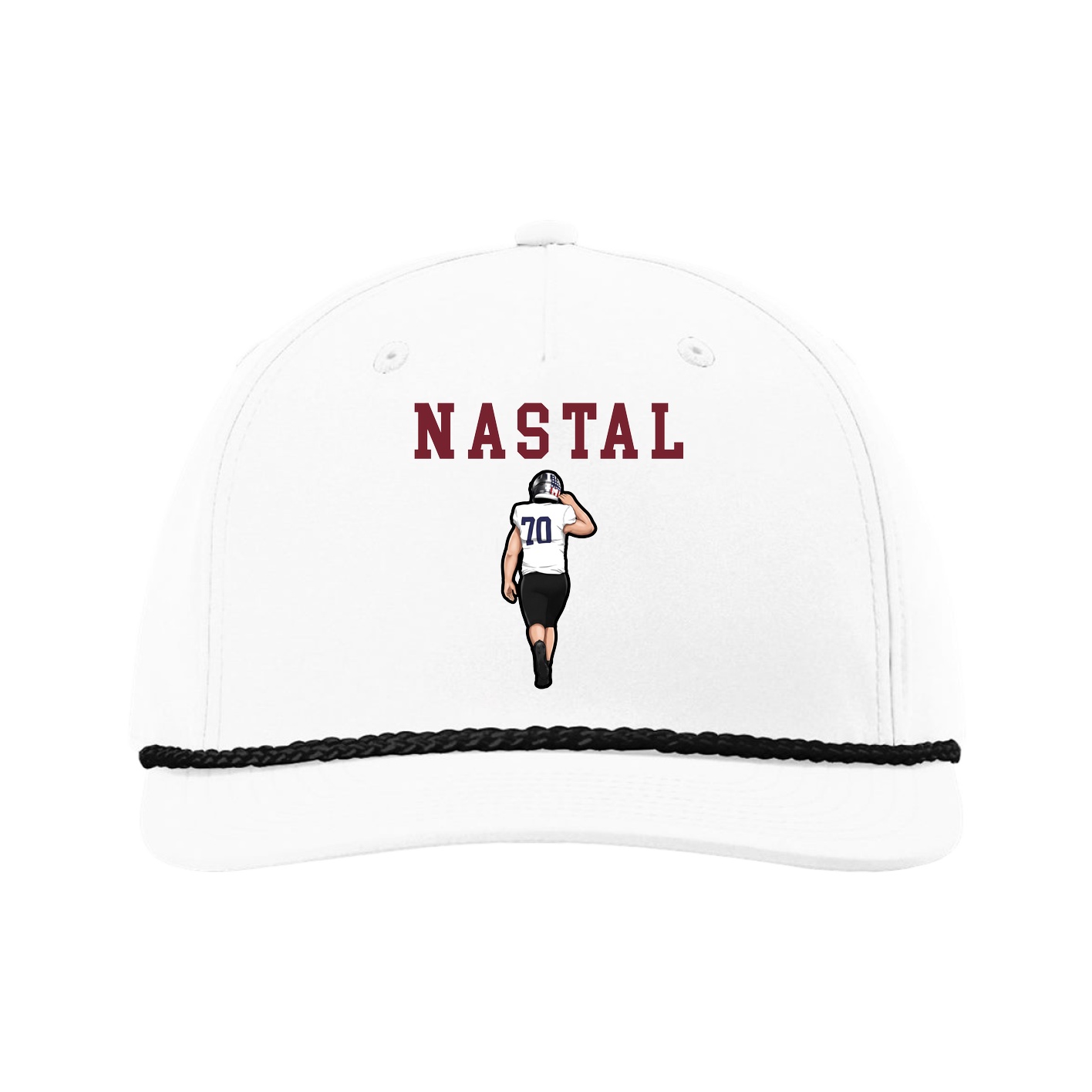 Five-Panel Classic Rope Cap — Shirsey in White