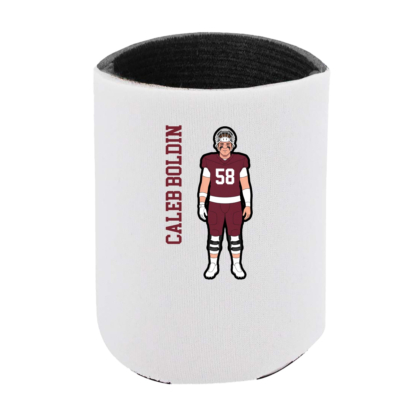 Can Holder — Name Vertical in White