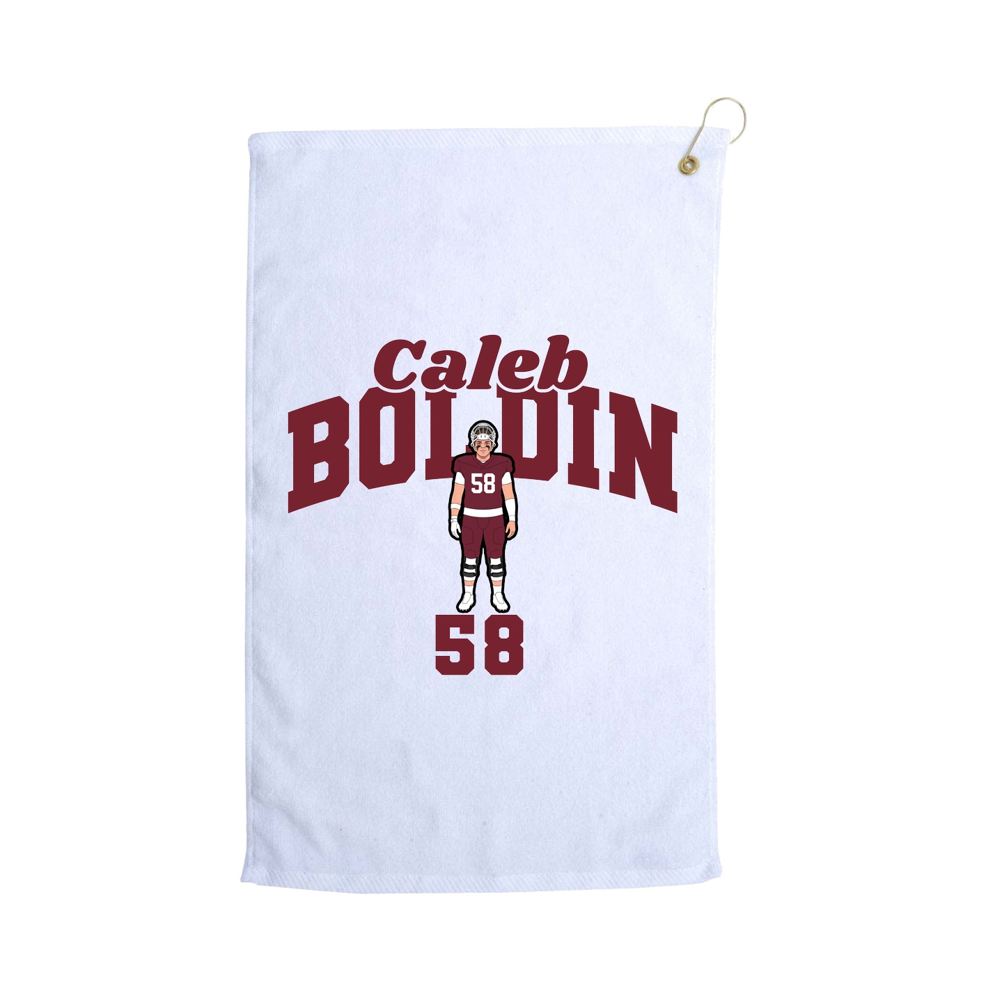 Golf Towel — Signature Arch in White