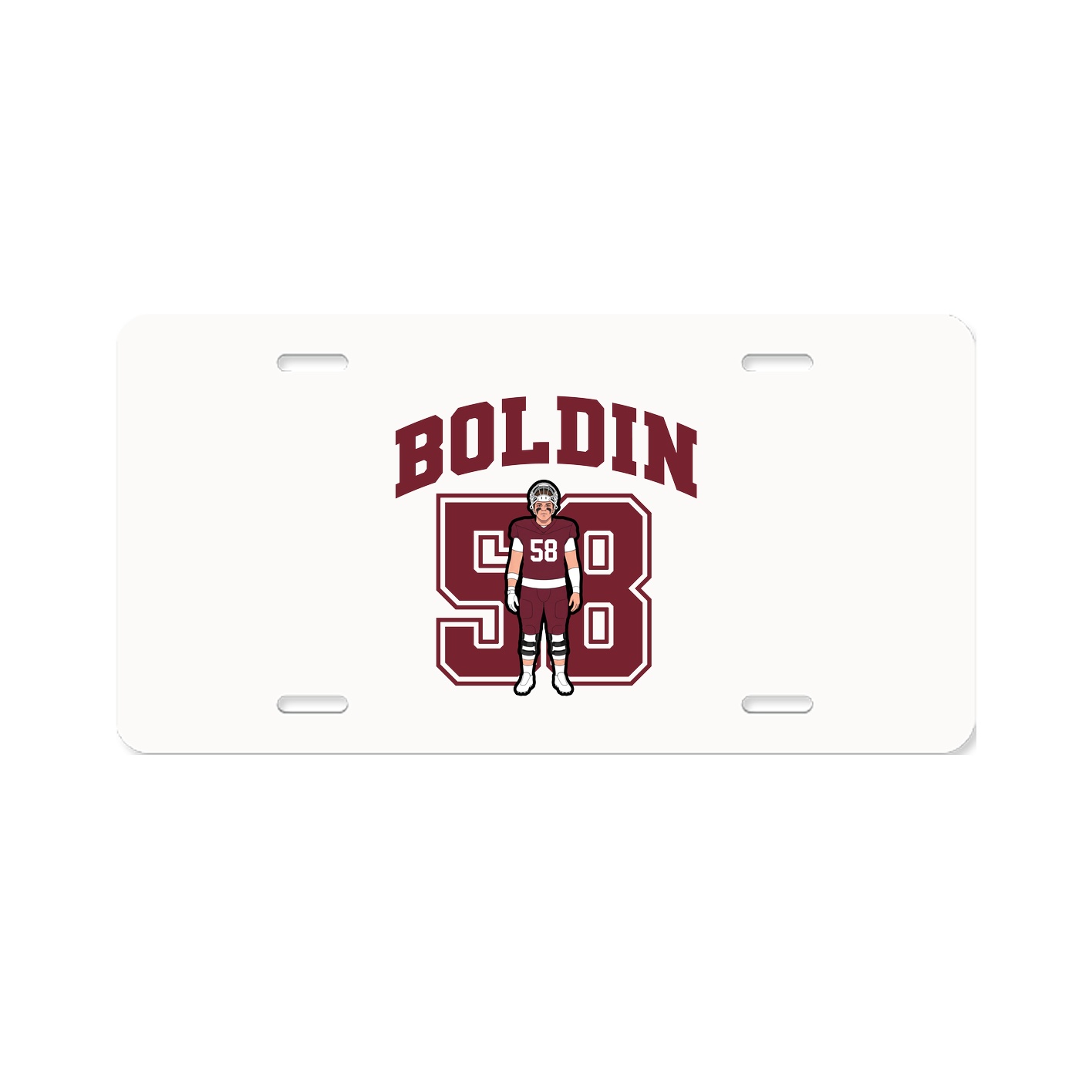 License Plate — Number in Classic