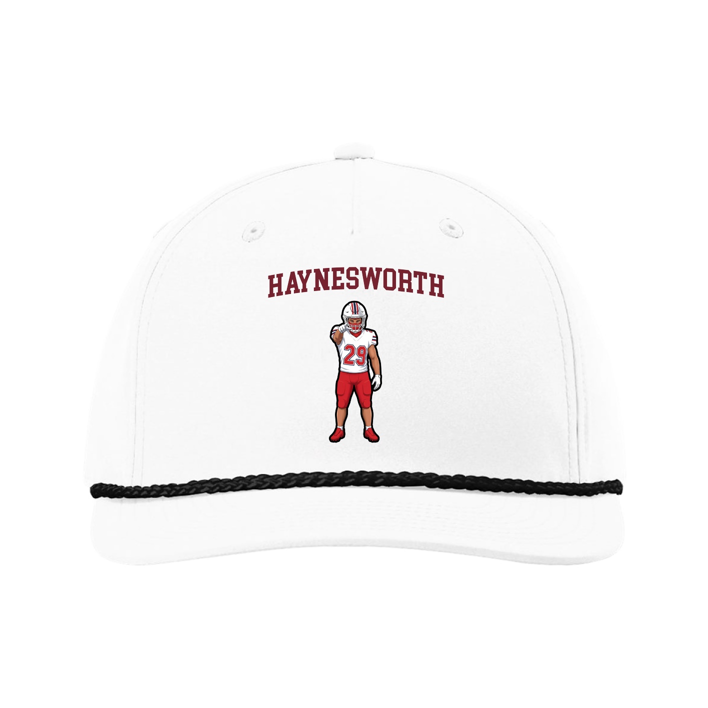 Five-Panel Classic Rope Cap — Shirsey in White