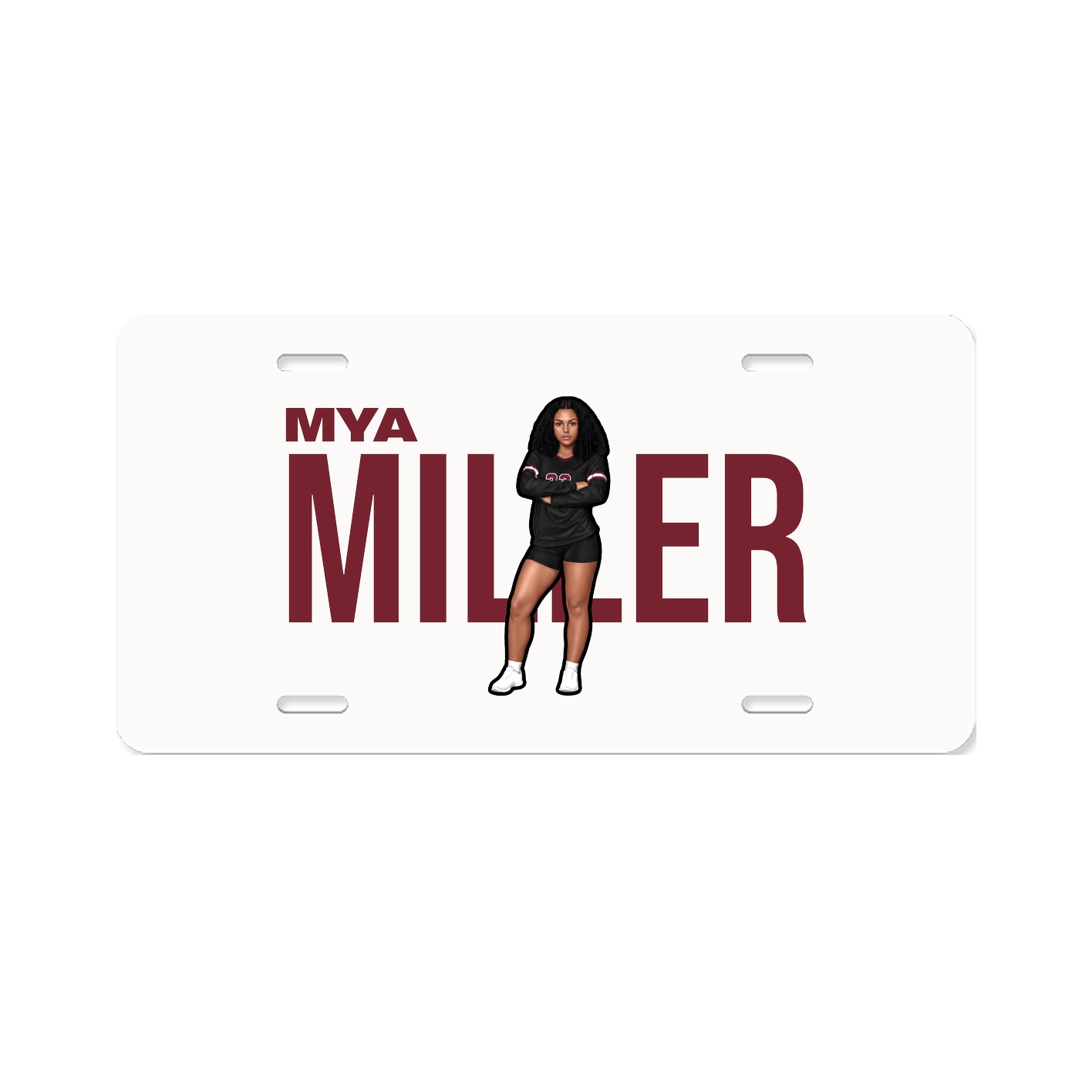License Plate — Player Name in Classic