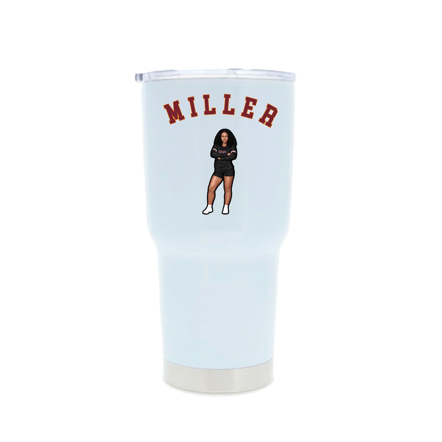 30oz Stainless Steel Tumbler — Shirsey Arch in White