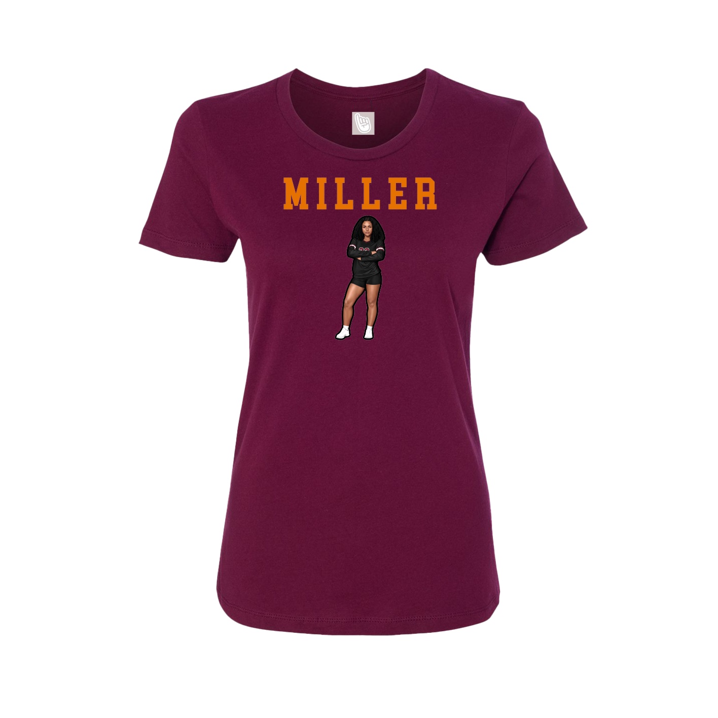 Fitted Women's Tee — Shirsey in Maroon