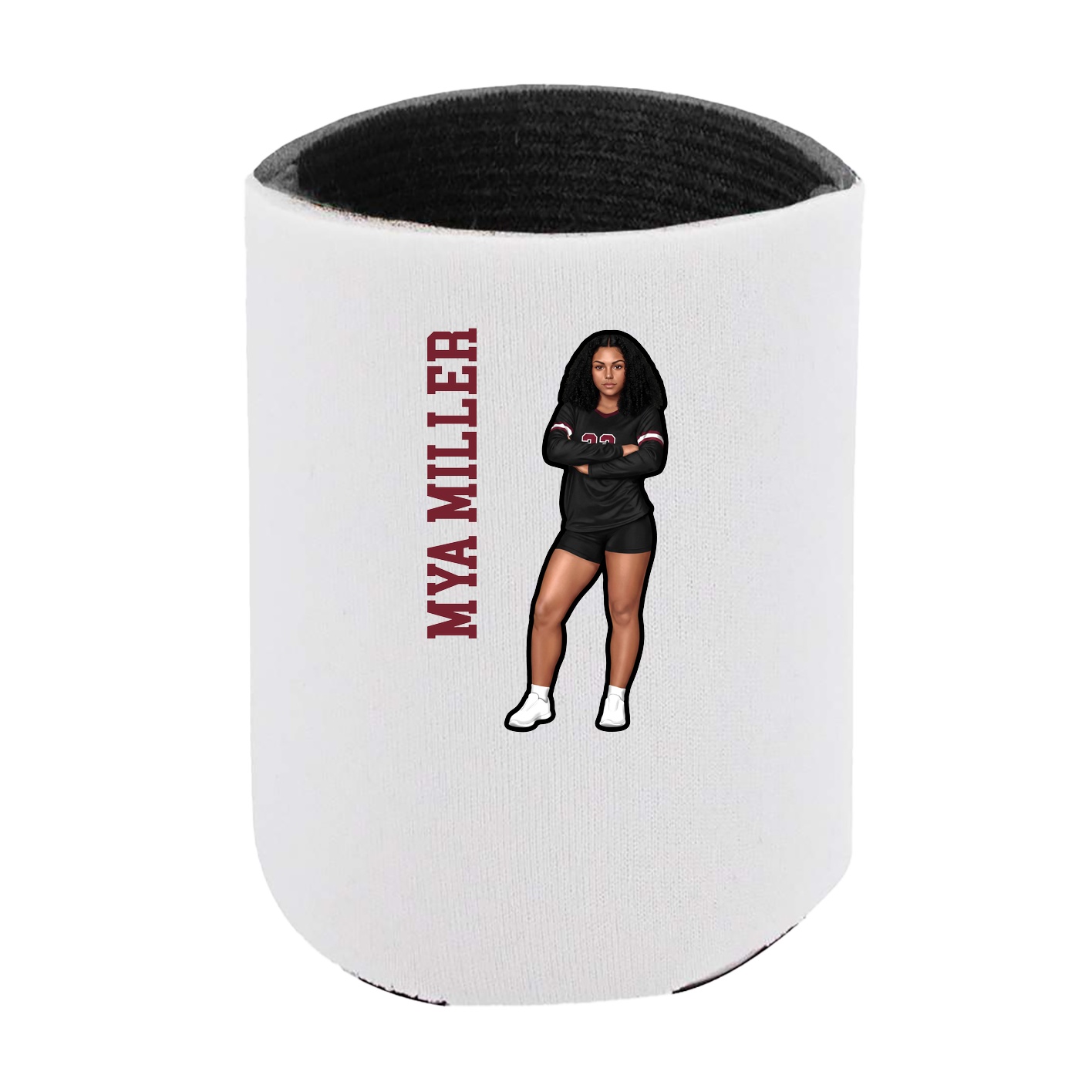 Can Holder — Name Vertical in White