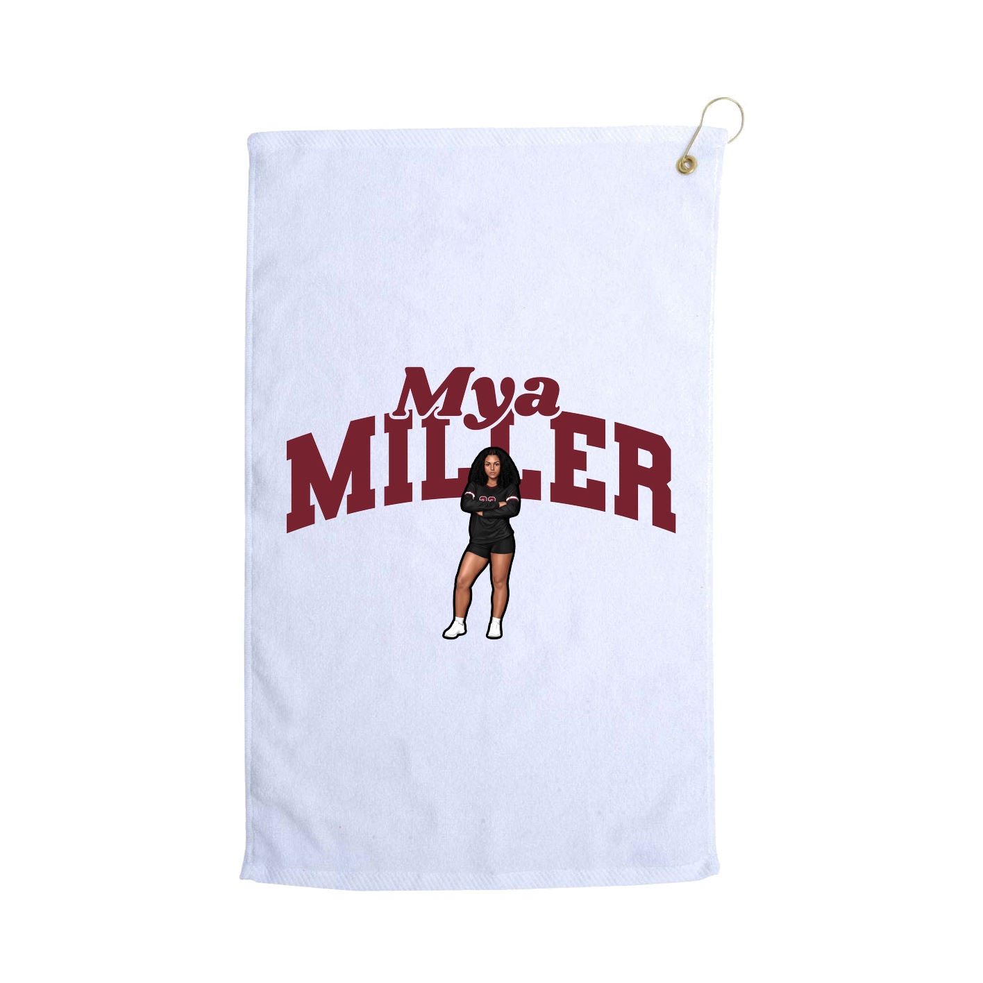 Golf Towel — Signature Arch in White