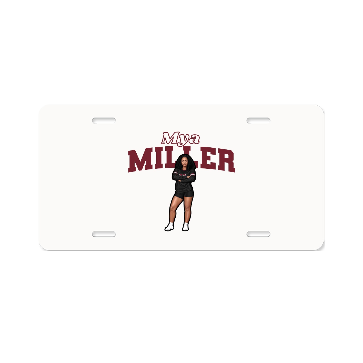 License Plate — Name Arch in Classic