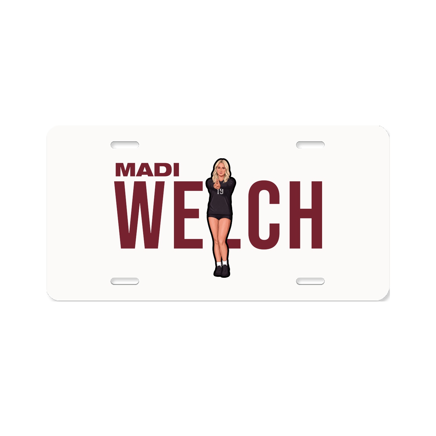 License Plate — Player Name in Classic