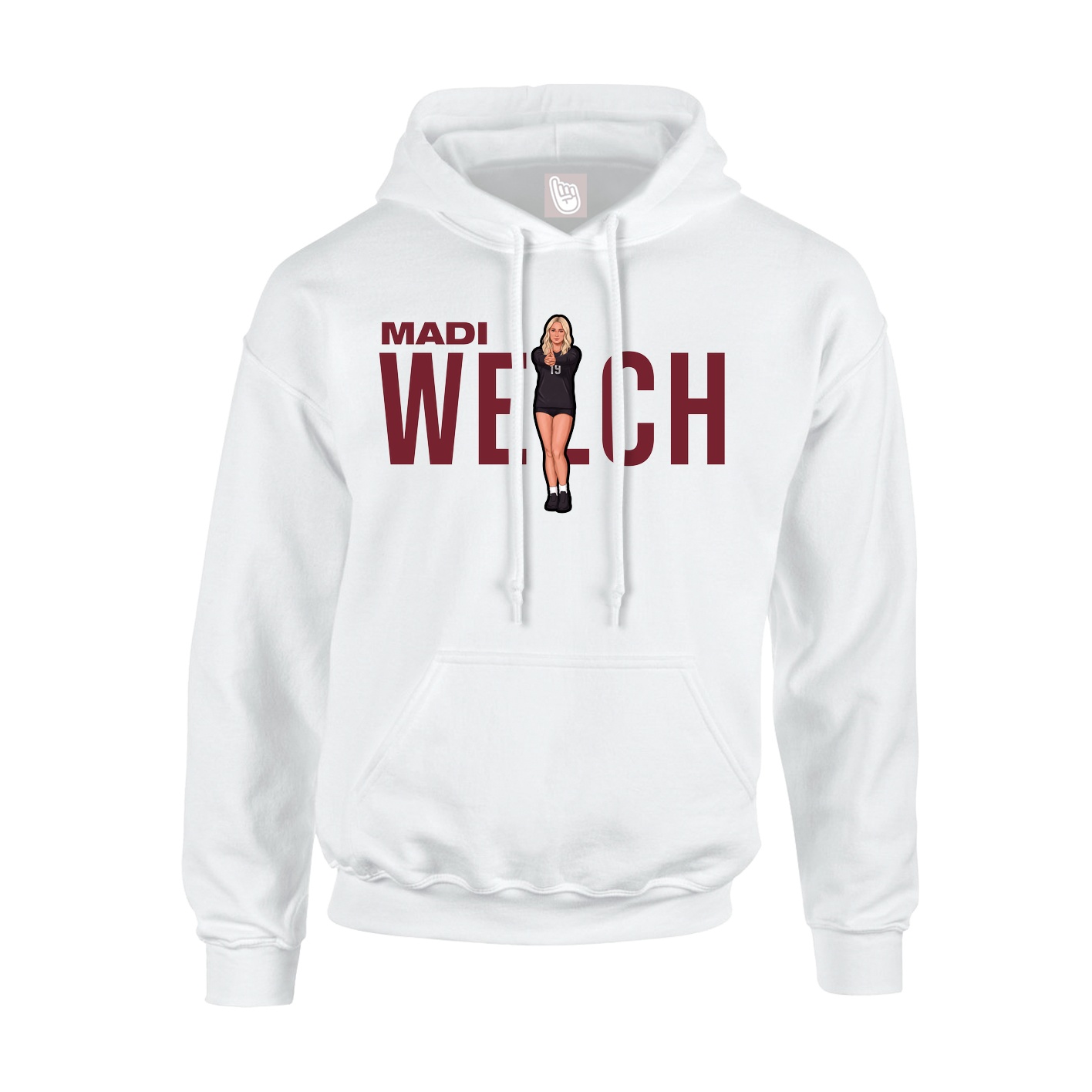 Hoodie — Player Name in White