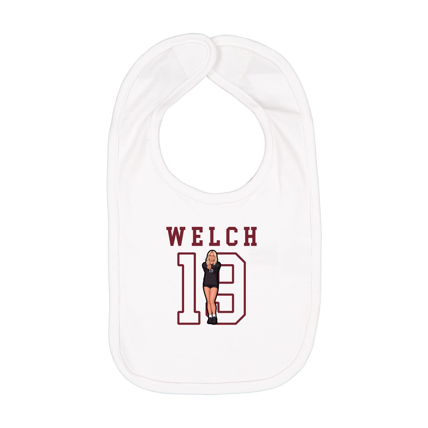 Infant Bib — Shirsey in White