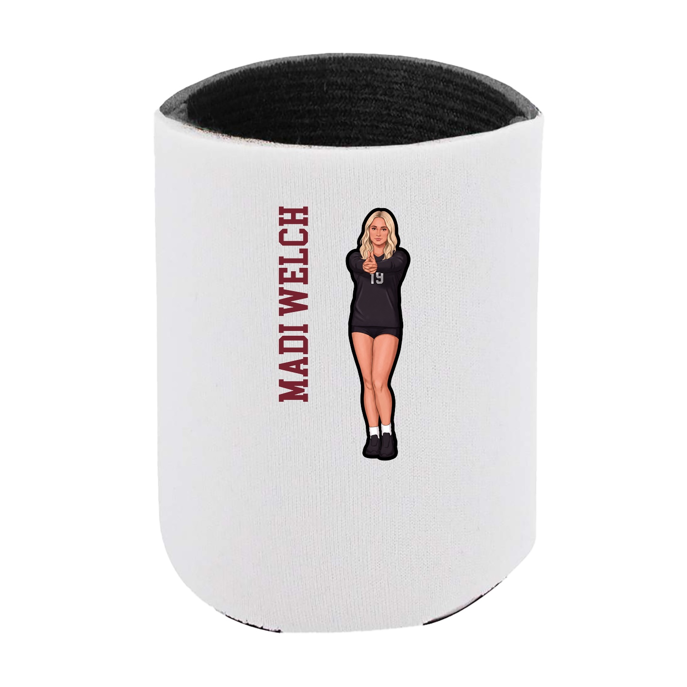 Can Holder — Name Vertical in White