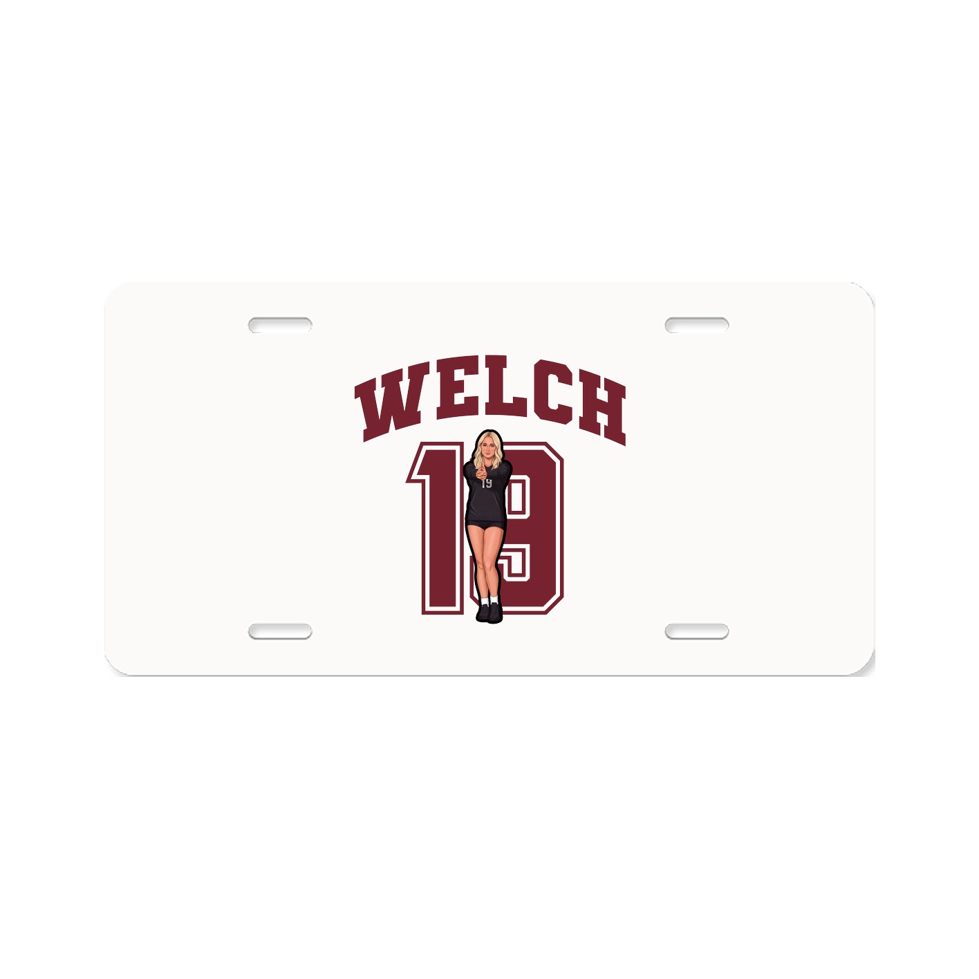 License Plate — Number in Classic