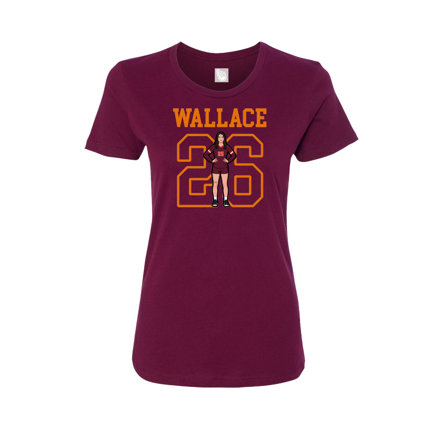 Fitted Women's Tee — Shirsey in Maroon