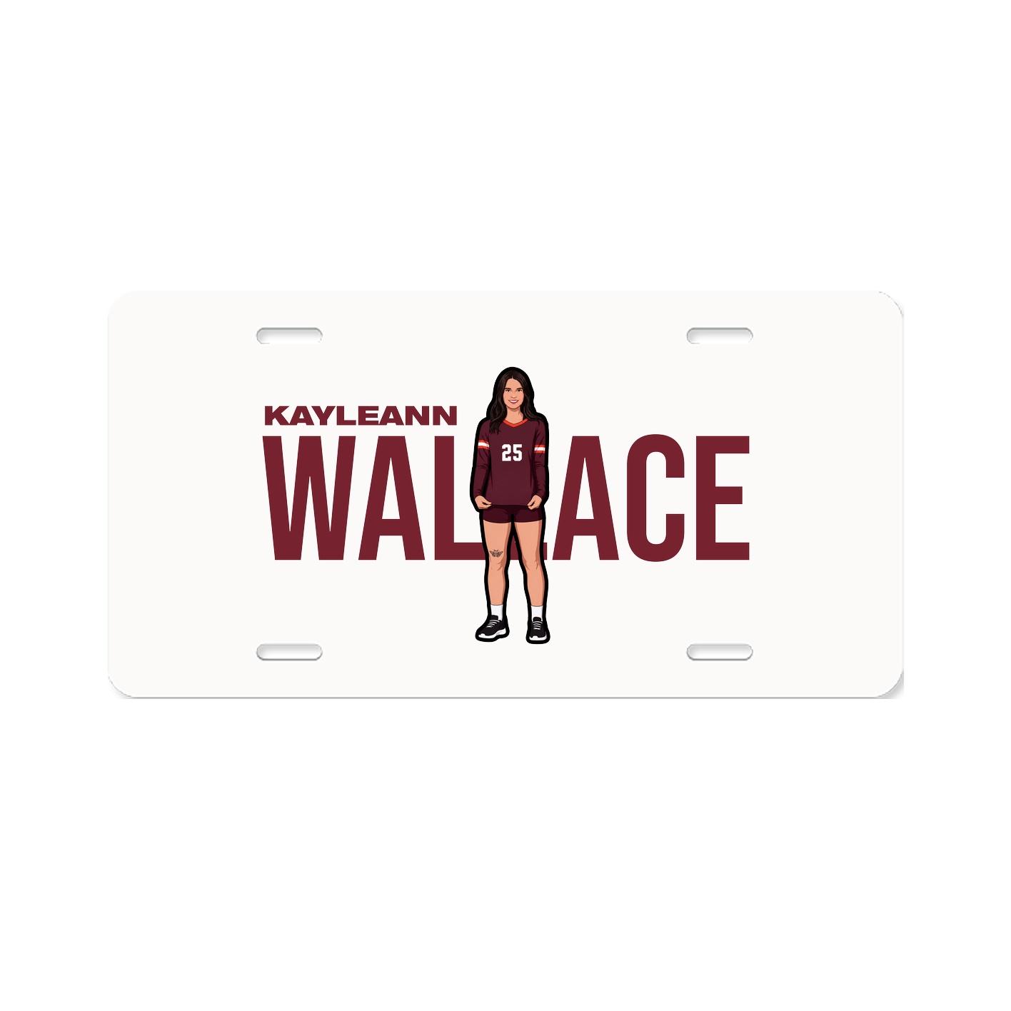 License Plate — Player Name in Classic