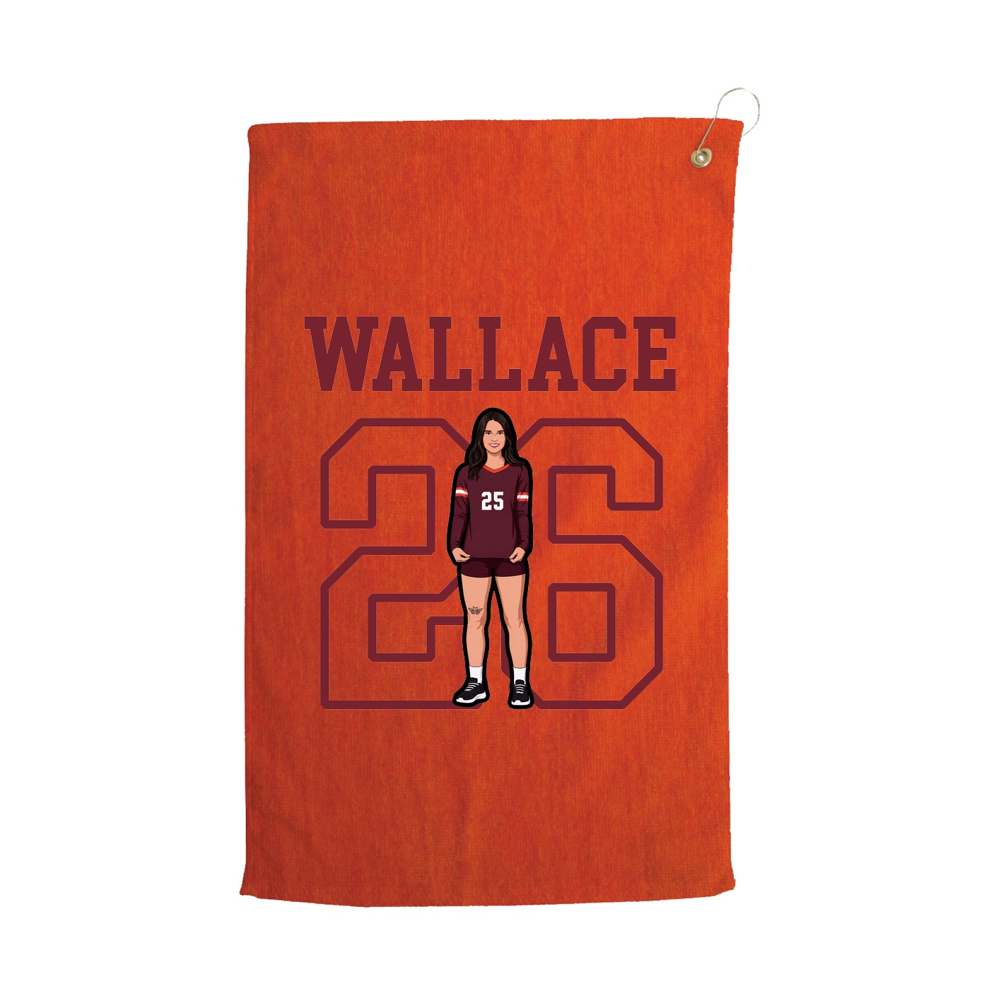 Golf Towel — Shirsey in Orange