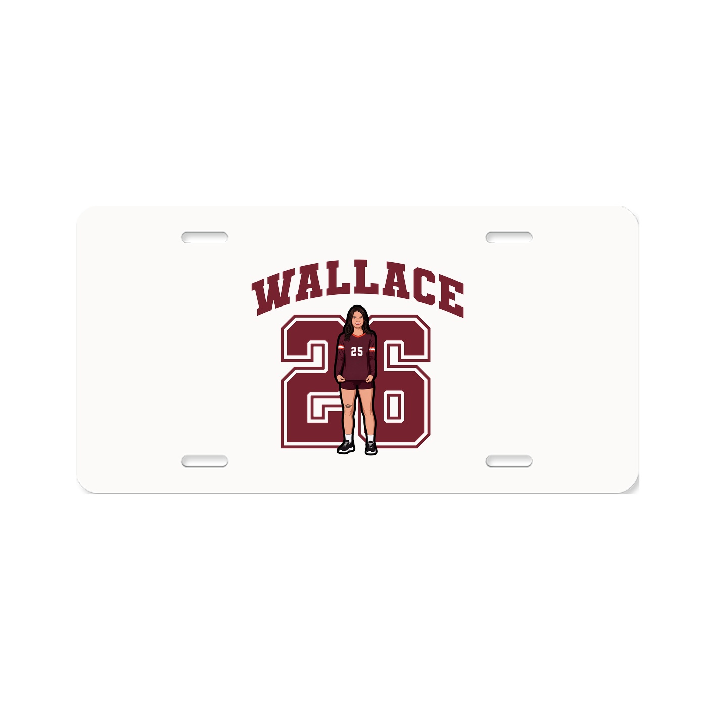 License Plate — Number in Classic