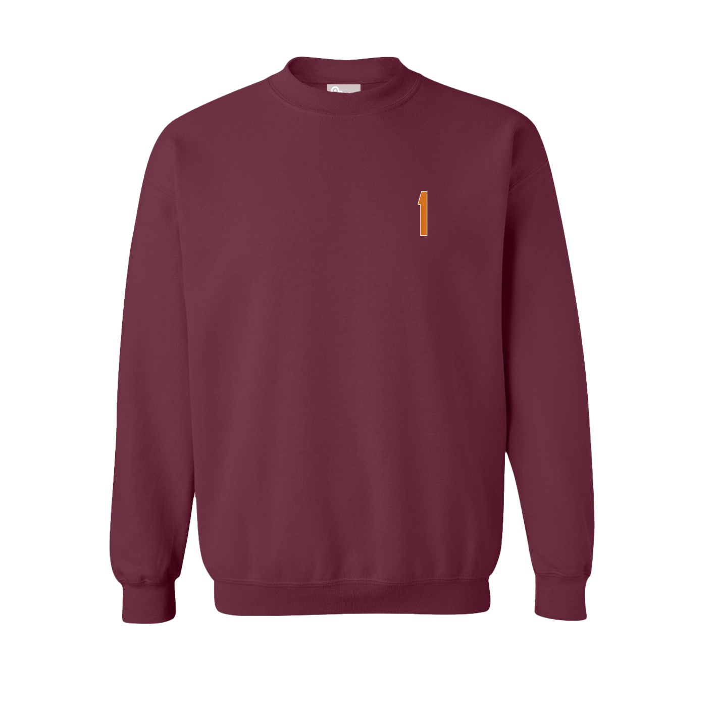 Fleece Crew — Front Shirsy in Maroon