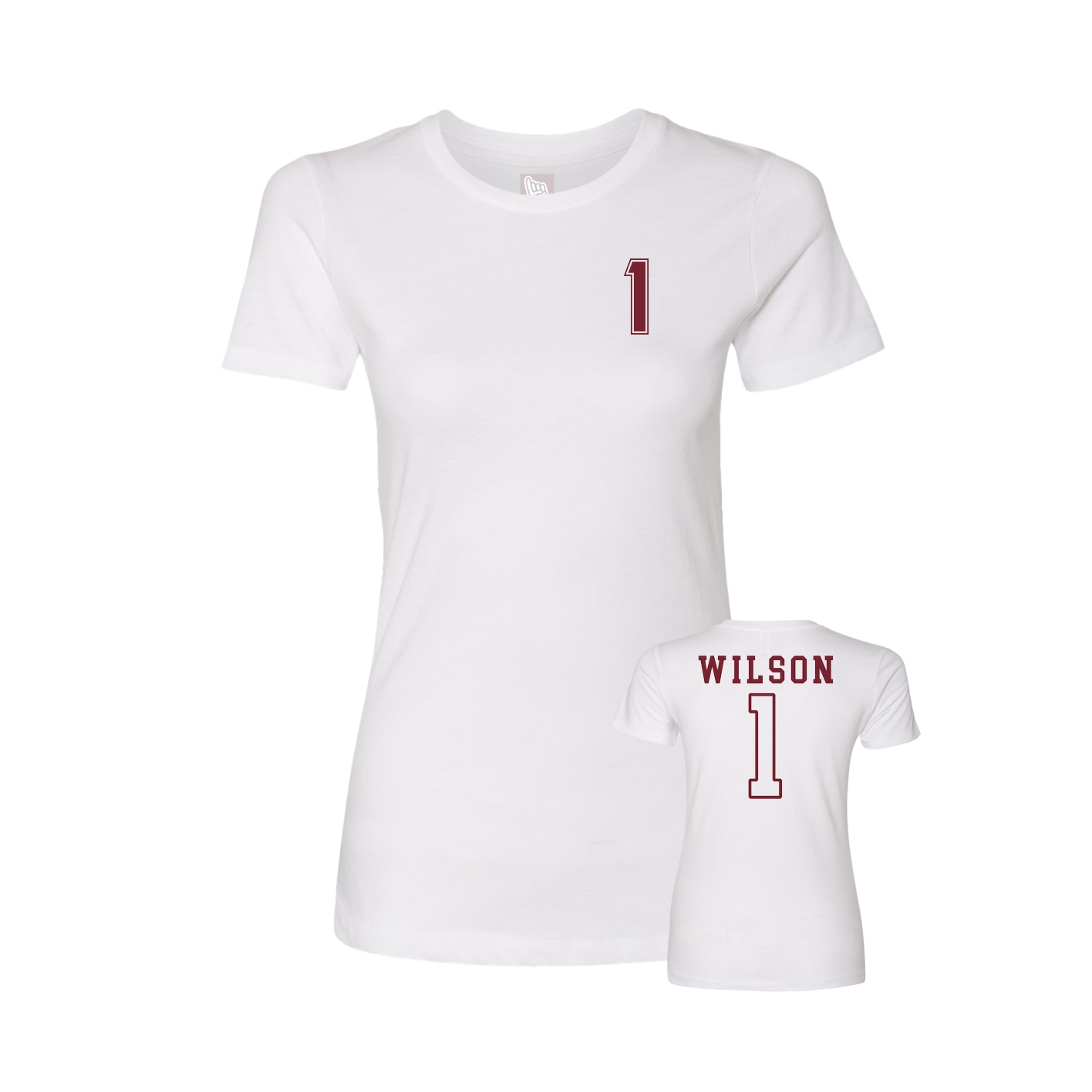 Womens Tee — Chest Back in White