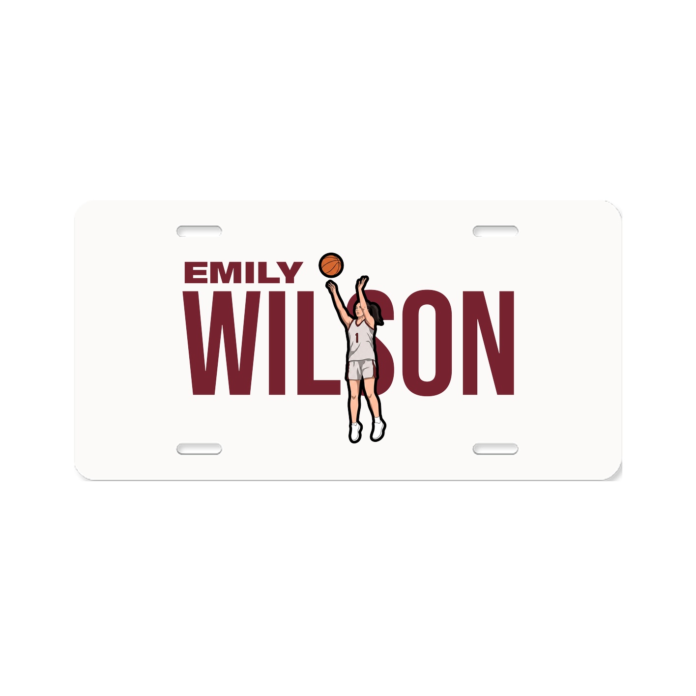 License Plate — Player Name in Classic