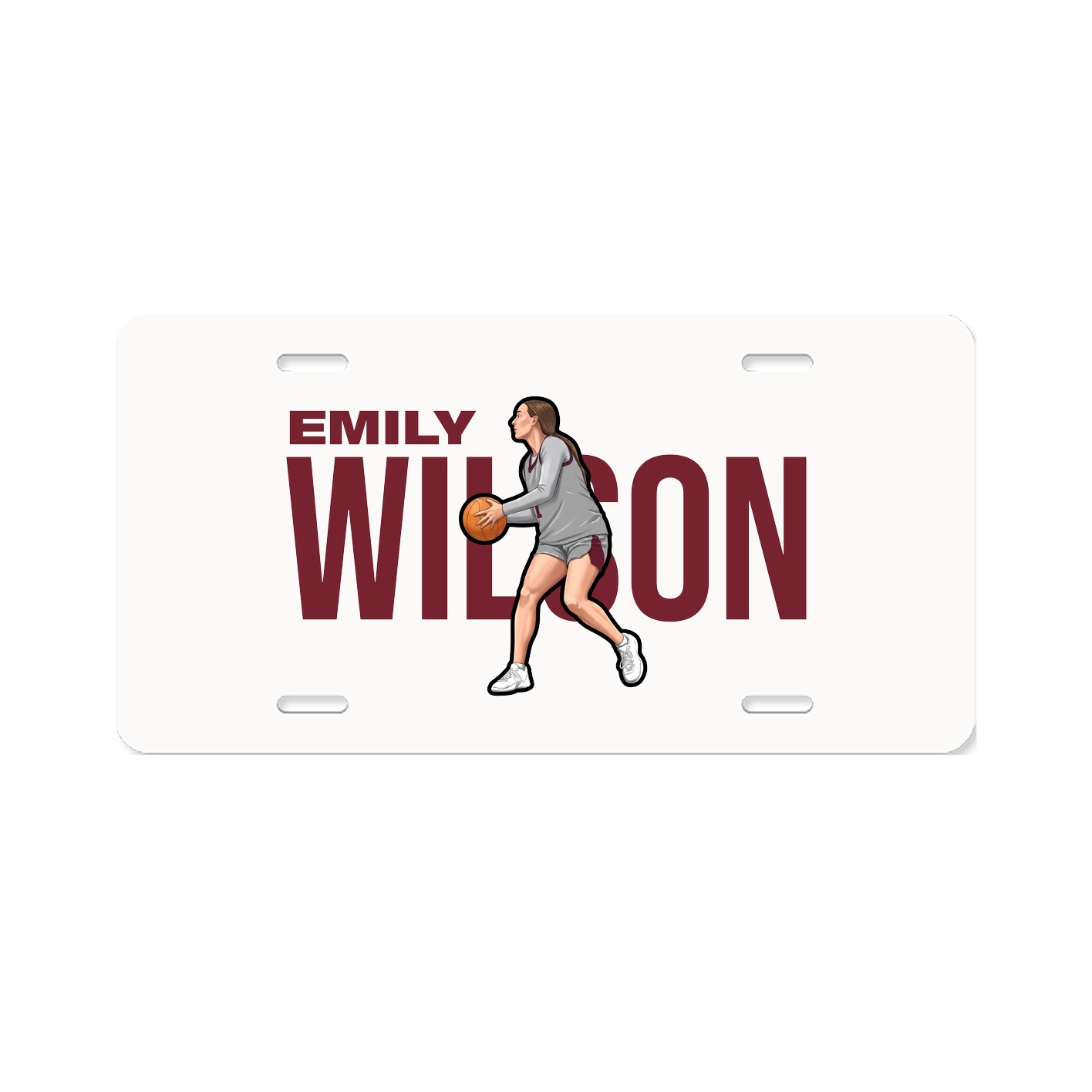 License Plate — Player Name in Classic