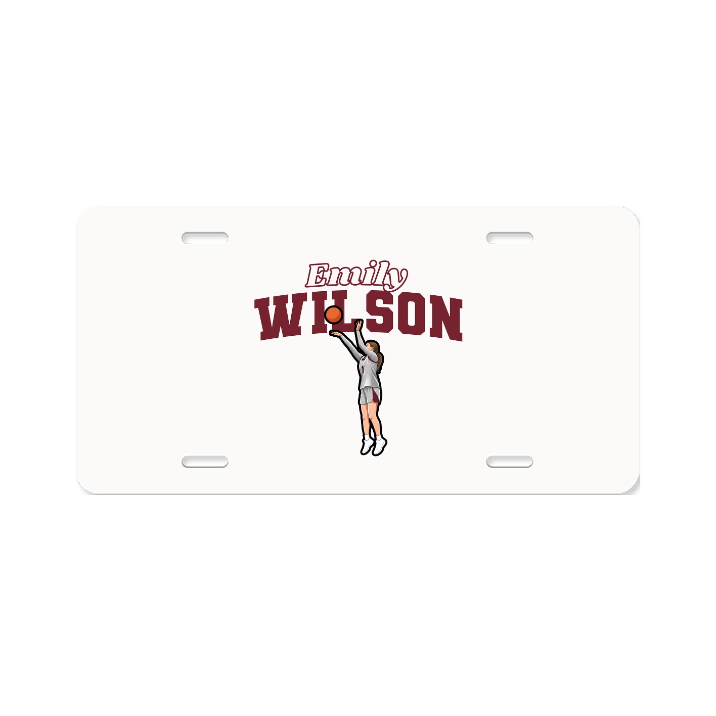 License Plate — Name Arch in Classic