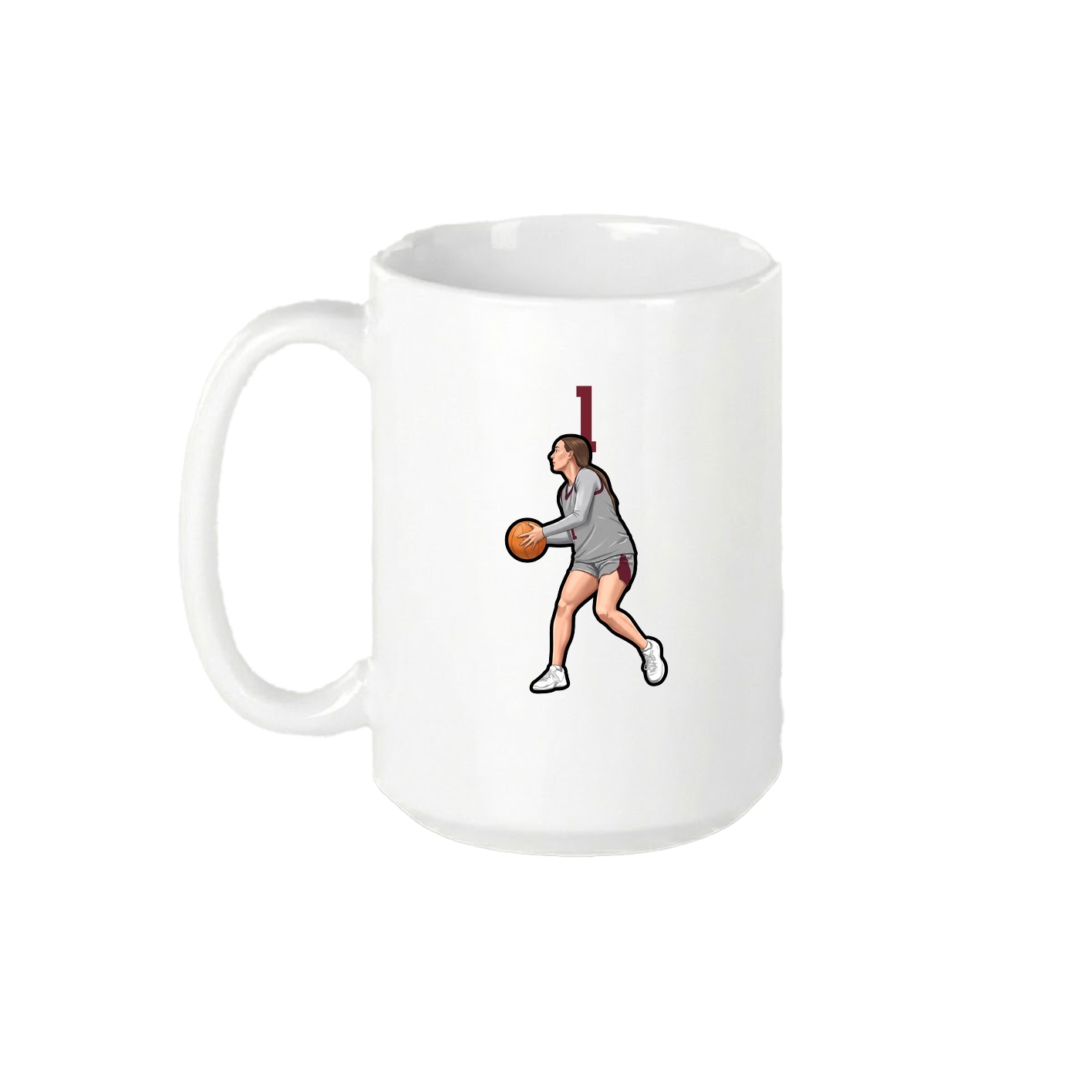 15oz Coffee Mug — Number Top in White