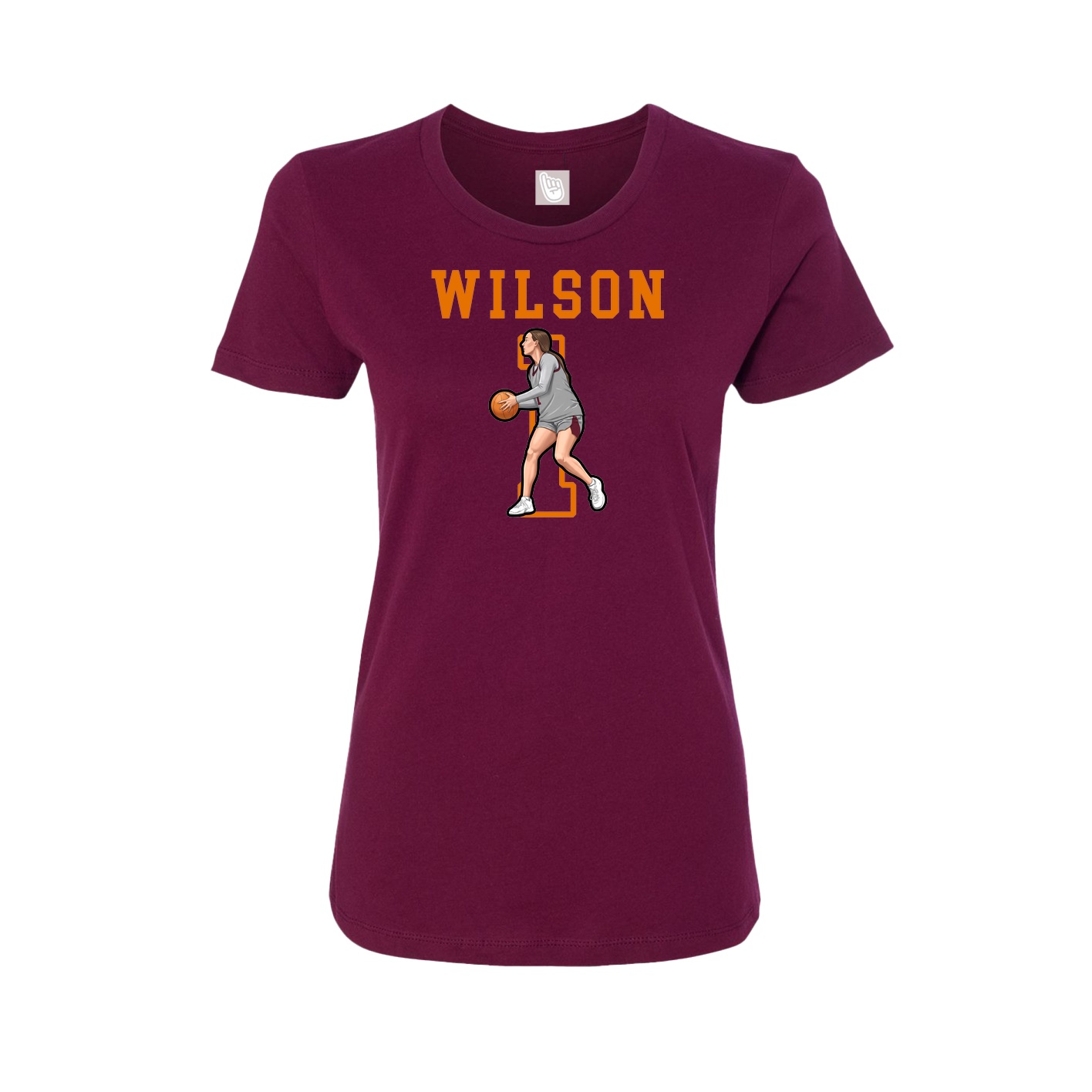Fitted Women's Tee — Shirsey in Maroon