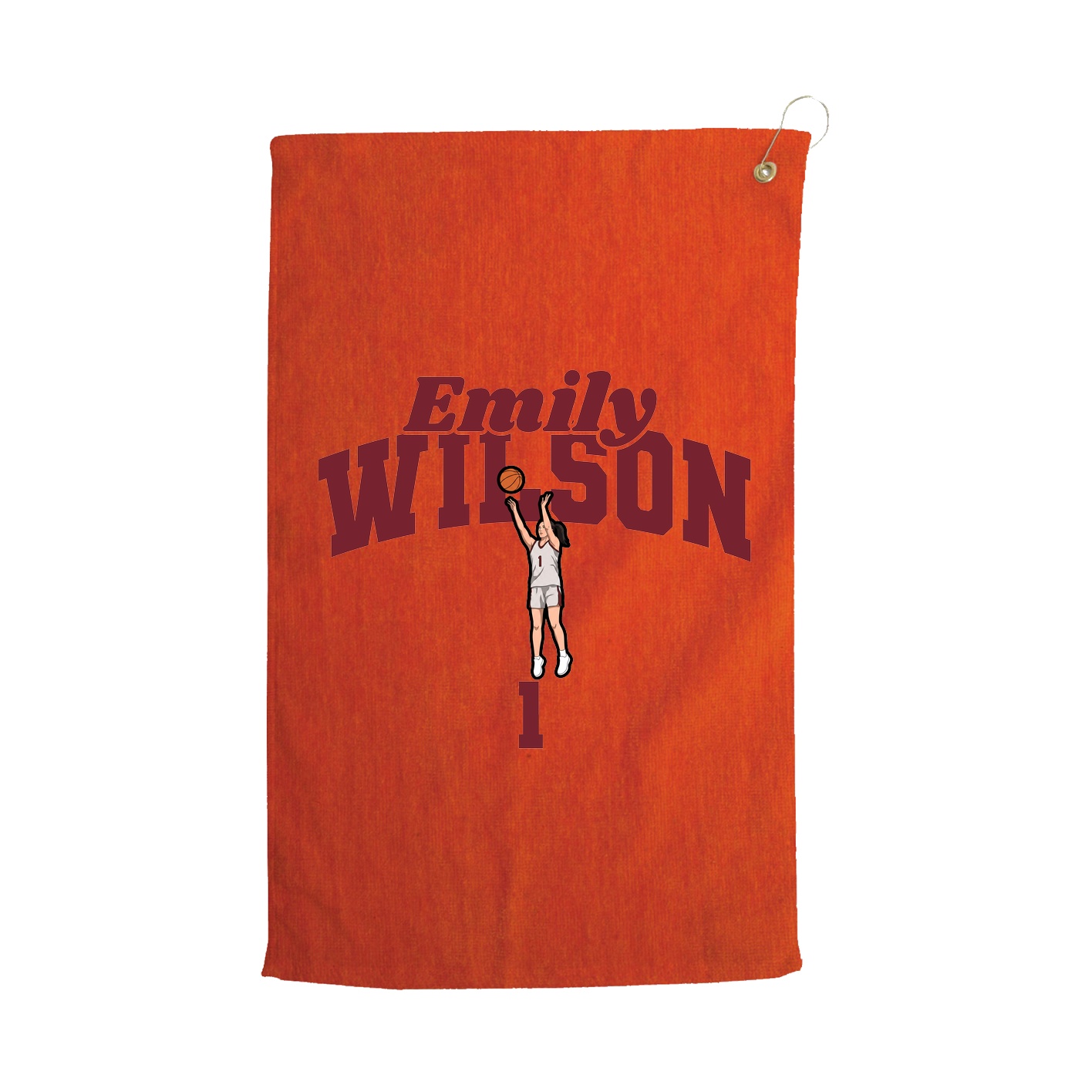 Golf Towel — Signature Arch in Orange
