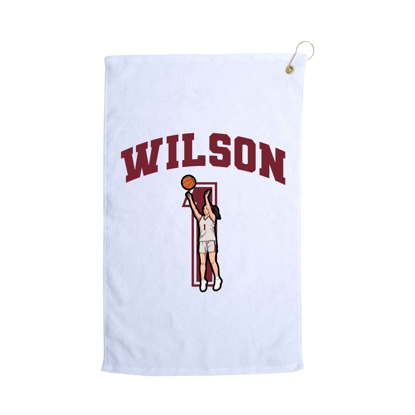 Golf Towel — Number in White