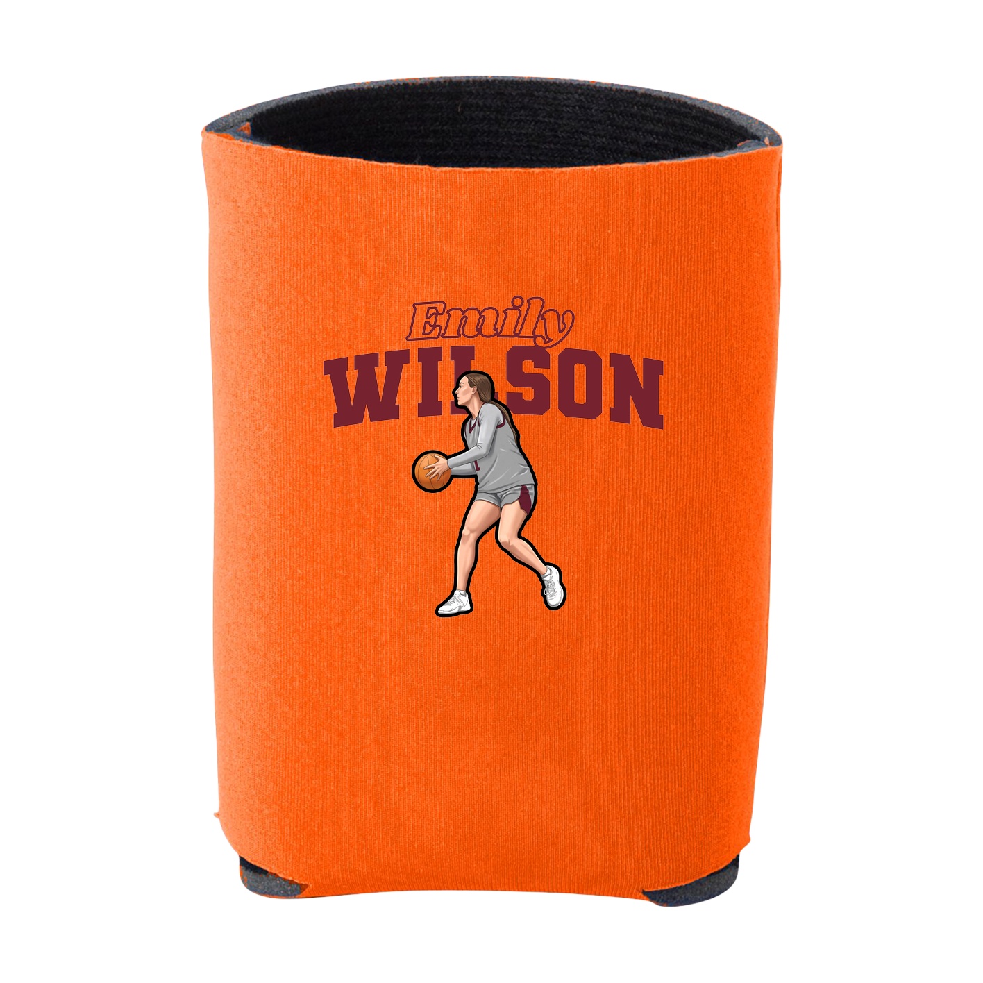 Can Holder — Name Arch in Orange