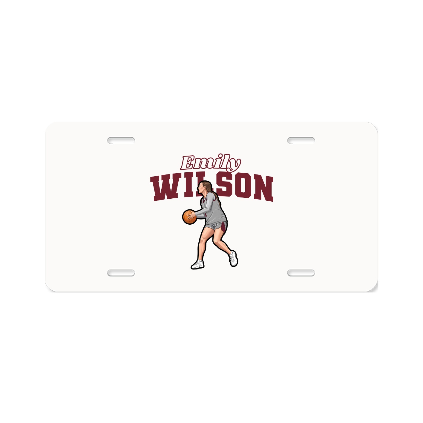 License Plate — Name Arch in Classic
