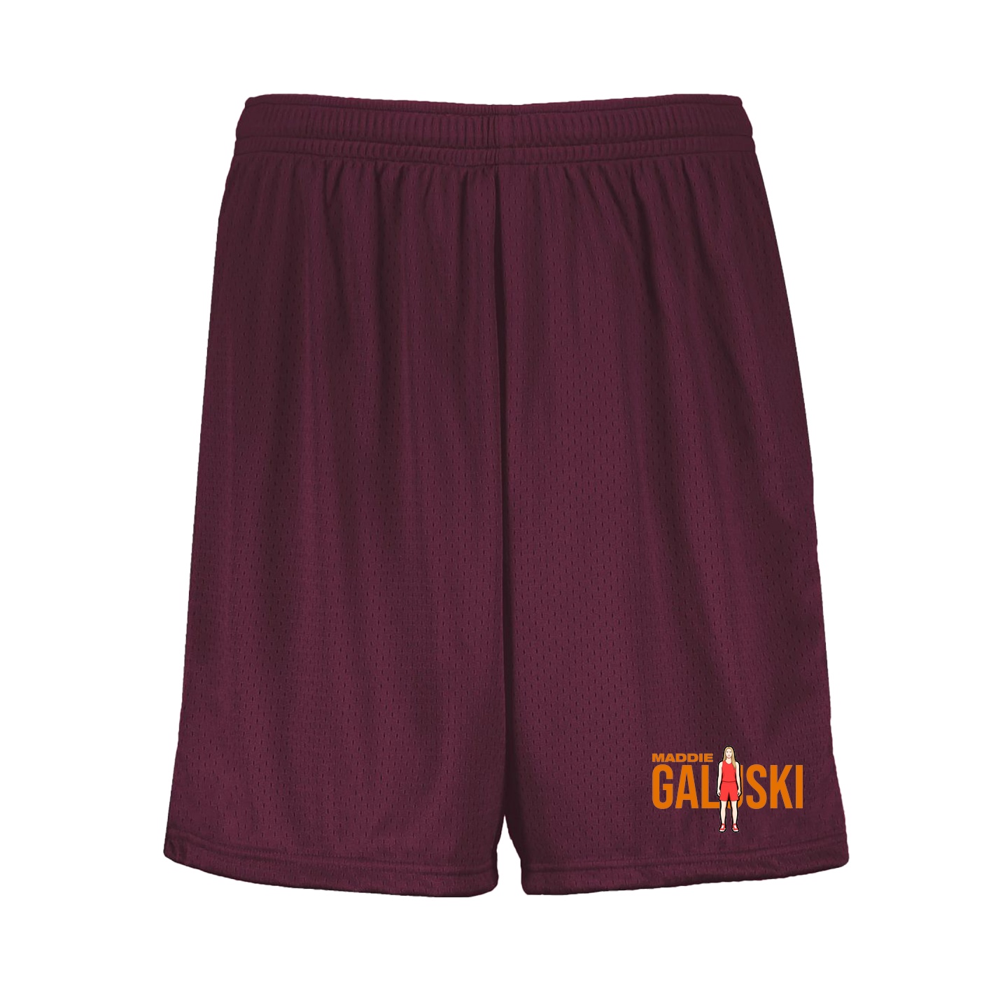 Shorts — Player Name in Maroon