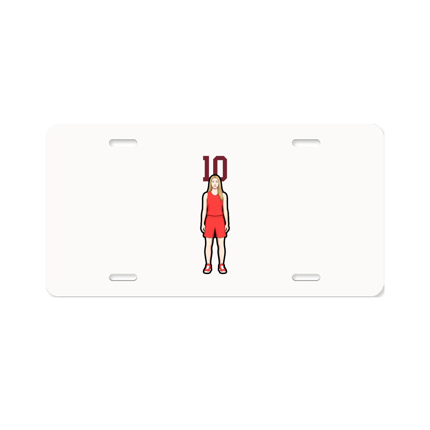 License Plate — Number Top in Classic