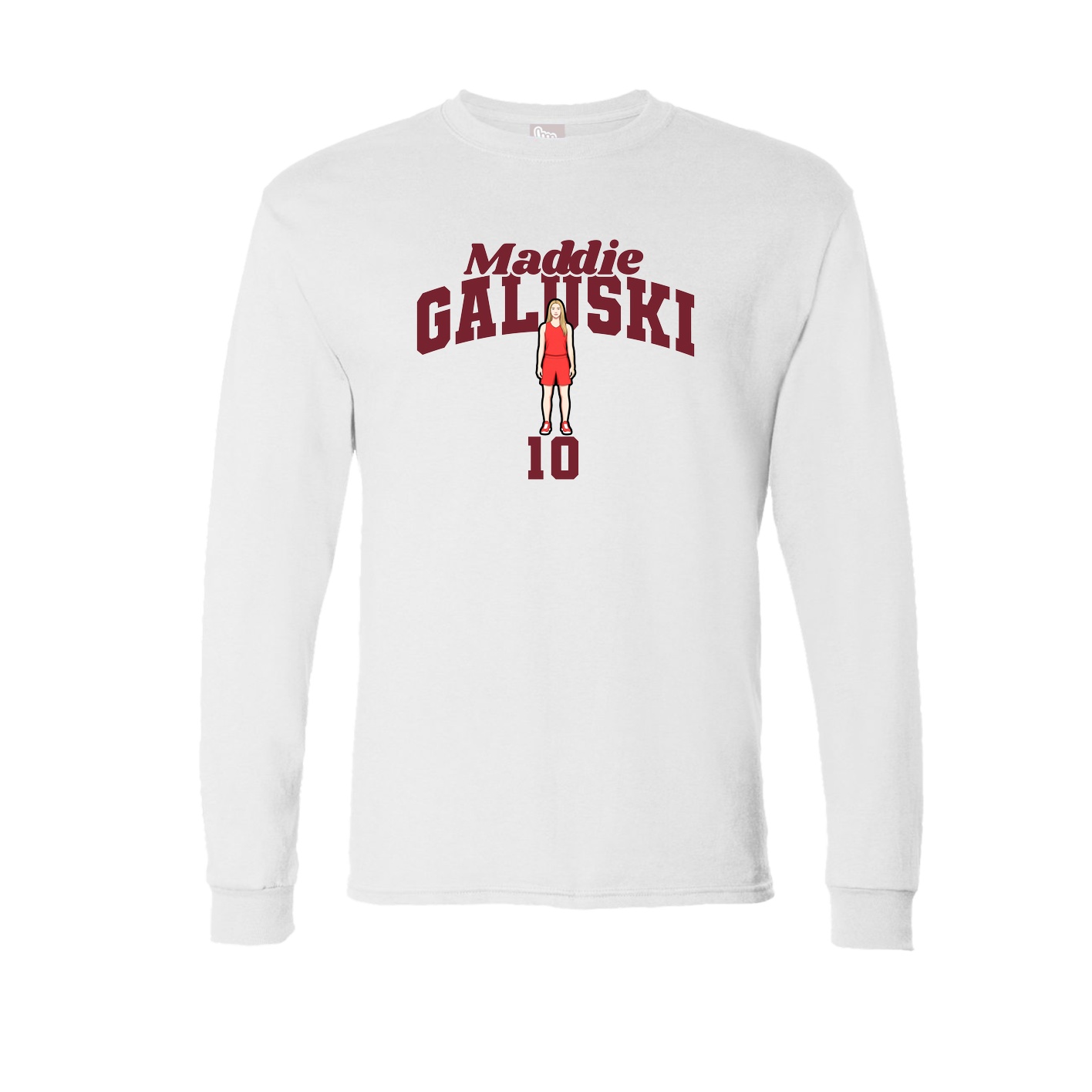 Long Sleeve Tee — Signature Arch in White