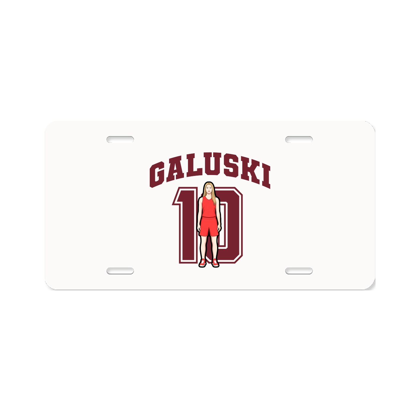 License Plate — Number in Classic