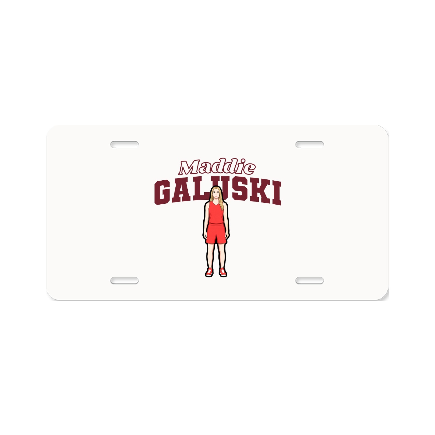 License Plate — Name Arch in Classic