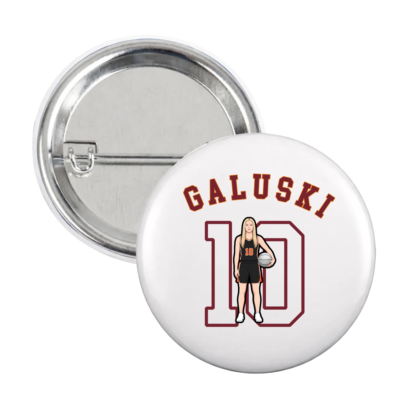 Game Day Button — Shirsey Arch in White