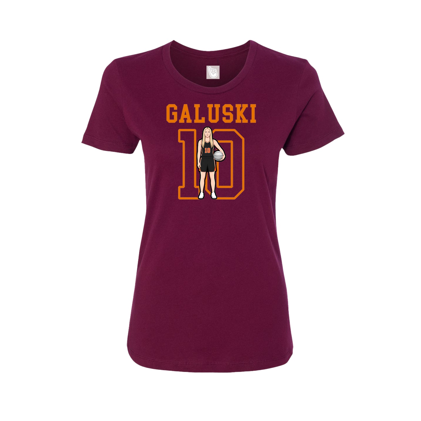 Fitted Women's Tee — Shirsey in Maroon