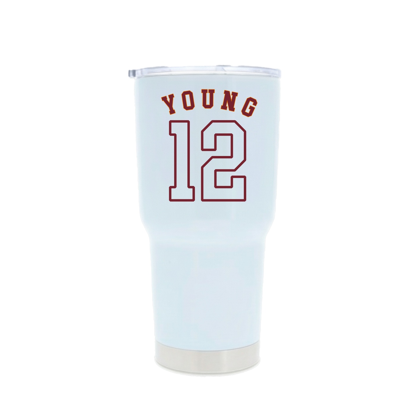 30oz Stainless Steel Tumbler — Shirsey Arch in White