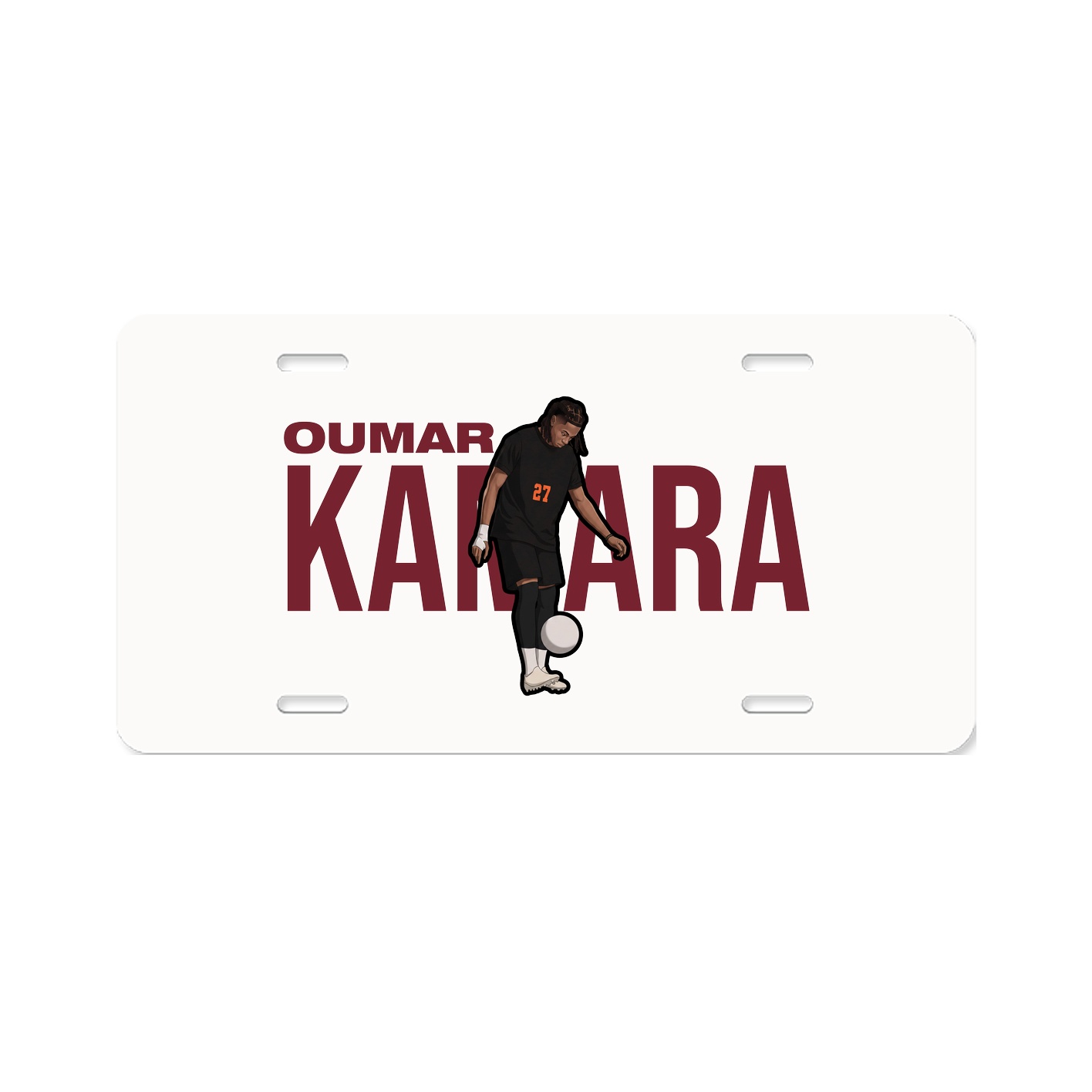 License Plate — Player Name in Classic