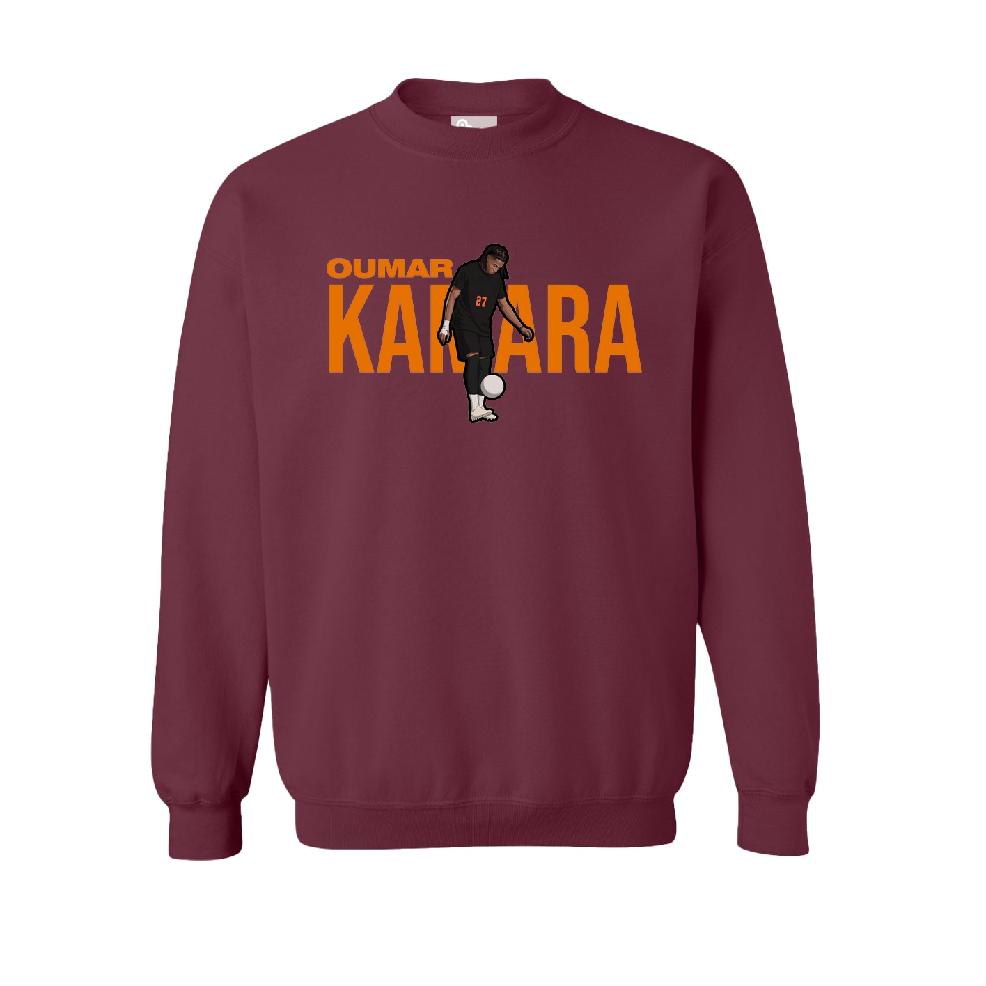 Fleece Crew — Player Name in Maroon