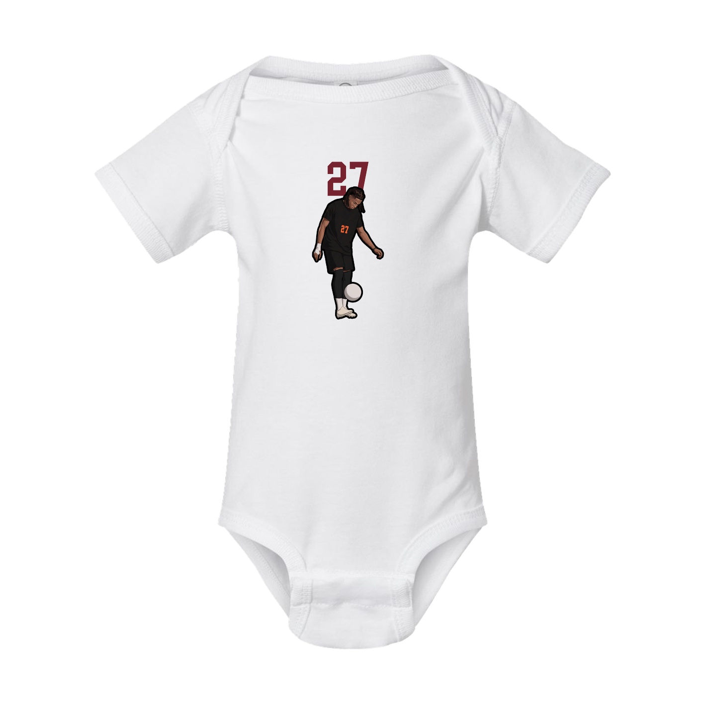 Baby Onesie — Number Top in White